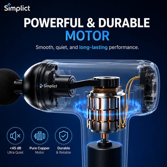 Gun Massager Silicone Head, 4000mAh Battery, Pain Relief, Deep Tissue Full Body Gun Massager