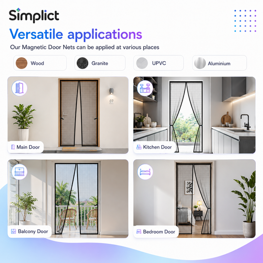 Simplict™ Adjustable Magnetic Mosquito Net for Doors & Windows