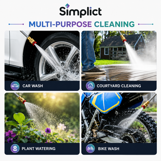 Simplict™ Cordless High Pressure Washer Gun Kit | 24 Months Warranty