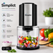 Simplict™ ChefPro Electric Food Chopper | 300W, 600ml, Twin Stainless Steel Blades